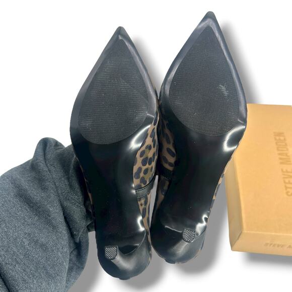 NEW Steve Madden Leopard Mesh Raz Heels Size 7 Cheetah Stiletto High REVOLVE NWT - Picture 11 of 13